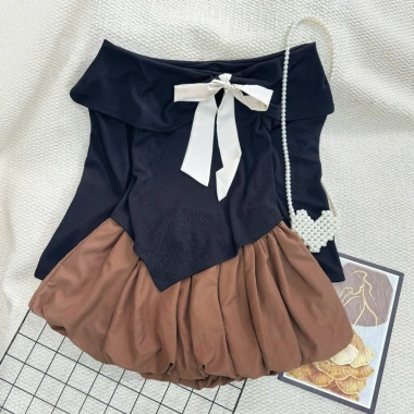 Set Váy Tết Bigsize Nữ 56–92kg – Áo Corset Trễ Vai + Nơ, Chân Váy Xòe Nữ Tính – 113k 9