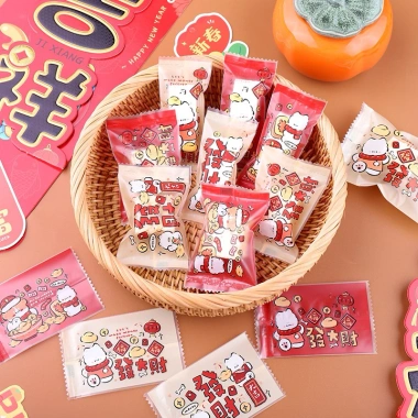 Set vỏ túi bánh hoặc kẹo mẫu Gấu đỏ đẹp 2.025 - Giá chỉ 24.000đ, giảm mạnh