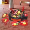 Sharprepublic 27 miếng đồ chơi nướng BBQ - Bộ nhà bếp mô phỏng âm thanh thực tế, thực phẩm lật, quà tặng 8