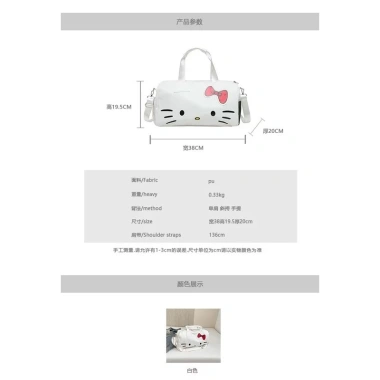 Shngki Hello Kitty Túi du lịch dung tích lớn chống nước MNS - Giá 145.000 đồng 7