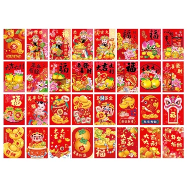 Sỉ 1.000 lì xì truyền thống chữ hoa 6.5x9.5cm - Giá ưu đãi 139.000đ 3