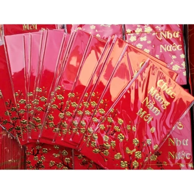 Sỉ 120 bao đựng lì xì in 3D nổi chất giấy nhung mịn siêu đẹp - Giá ưu đãi 75.000₫