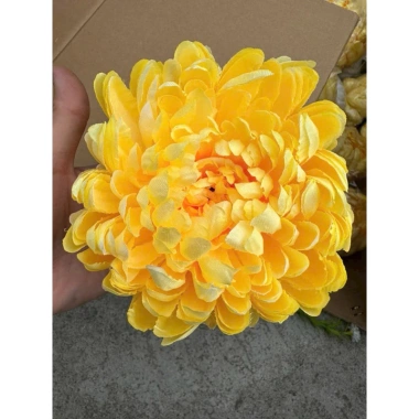 Sỉ đầu bông hoa cúc đại đoá 16cm cúc mẫu đơn, cúc tăm, hoa lụa trang trí 18.000đ 6