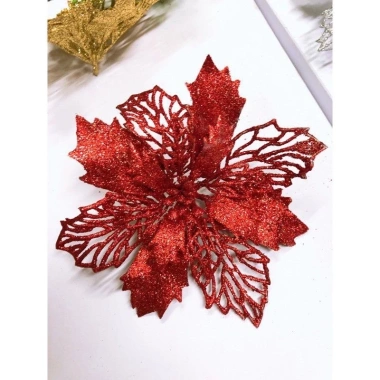 Sỉ túi 100 bông hoa Kép kim tuyến - Trang trí Noel, giỏ quà, tháp bánh, óc tài Lộc Tết - 70.000 TâmKemShop93