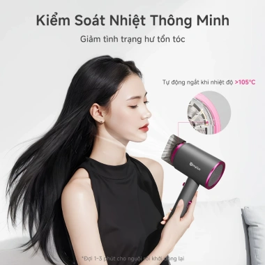 Simplus Máy Sấy Tóc Đa Năng 3 Tốc Độ, Điều Chỉnh Gió Nóng, Bảo Hành 1 Năm 1 Đổi 1 - 213.900 VND