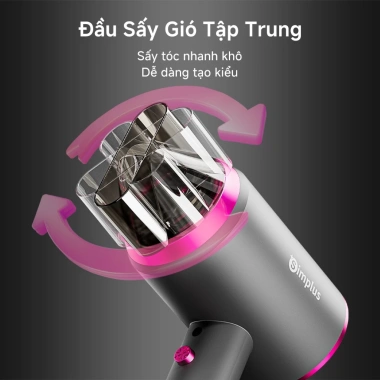 Simplus Máy Sấy Tóc Đa Năng 3 Tốc Độ, Điều Chỉnh Gió Nóng, Bảo Hành 1 Năm 1 Đổi 1 - 213.900 VND