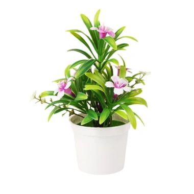 SIOGOR Cây Giả Morning Glory trong Chậu - Trang Trí Bàn Nhỏ, Giá Ưu Đãi 42.120₫ 4