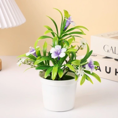 SIOGOR Cây Giả Morning Glory trong Chậu - Trang Trí Bàn Nhỏ, Giá Ưu Đãi 42.120₫ 10
