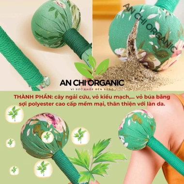 [SIZE LỚN] Búa Ngải Cứu Thảo Dược - Gậy Massage Đấm Lưng Cổ Vai Gáy, Thông Kinh Mạch, Thư Giãn Ngủ Ngon, 47.000₫ 3