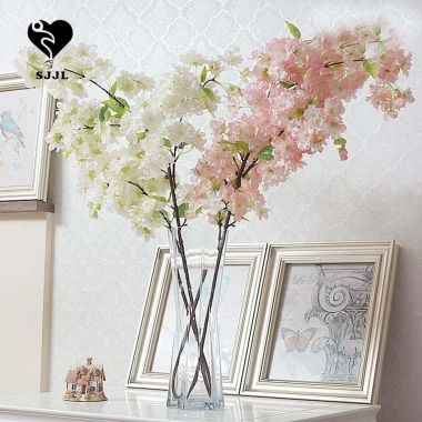 SJJL Bó 4 Cành Hoa Anh Đào Giả Bằng Lụa Trang Trí Bàn - Giá Ưu Đãi 58.212₫