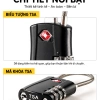 Slug ổ khoá vali mini TSA tiêu chuẩn Hoa Kỳ - Bảo mật cao, Giá chỉ 154.800₫ 4