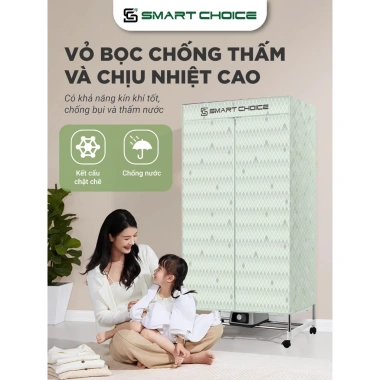 SmartChoice SCG-TS002 Tủ Sấy Quần Áo 15-20kg 1.500W 1m5 Sấy Khô Nhanh Giá 1.115.000 VND
