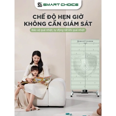 SmartChoice SCG-TS002 Tủ Sấy Quần Áo 15-20kg 1.500W 1m5 Sấy Khô Nhanh Giá 1.115.000 VND