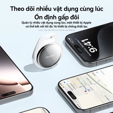 Smarttag WEKOME Find My Key Bluetooth MFI iOS: Tìm điện thoại, hành lý, earbud 182.000₫ 4