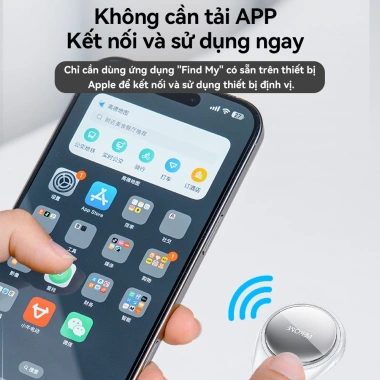 Smarttag WEKOME Find My Key Bluetooth MFI iOS: Tìm điện thoại, hành lý, earbud 182.000₫ 5