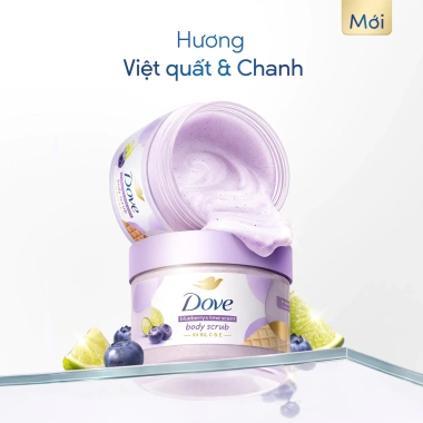 Smoothie Tẩy Tế Bào Chết Body Dove Chăm Da Sáng Mịn 298g Độc Quyền 170.000