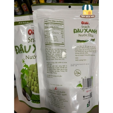 Snack Oishi Đậu Xanh Nước Cốt Dừa & Tôm Cay Nồng 65g Túi Zip - Giá chỉ 65k, giảm 22% 4 Snack Oishi Đậu Xanh Nước Cốt Dừa & Tôm Cay Nồng 65g Túi Zip - Giá chỉ 65k, giảm 22% 4