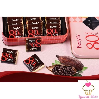 Sô cô la đắng Beryls 108gr 80% và 99% Chocolate Cacao Siêu tốt nhập Malaysia 8
