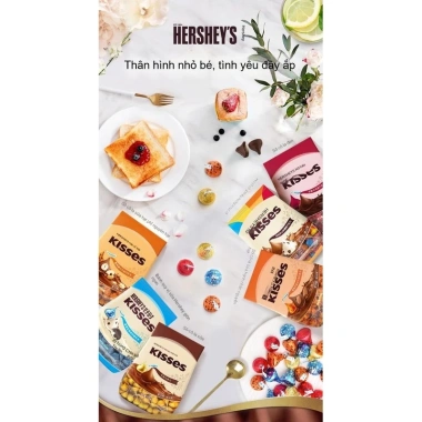 Sô cô la Hershey 500g đa vị giọt nước, sữa, trắng, đen, hạnh nhân – 315.900₫