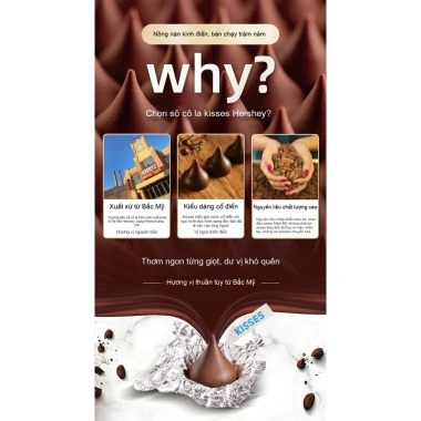 Sô cô la Hershey 500g đa vị giọt nước, sữa, trắng, đen, hạnh nhân – 315.900₫