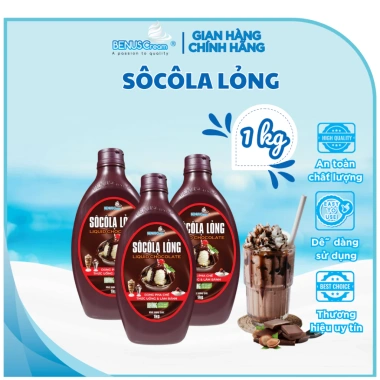 Sô cô la phủ đen Benuscream dạng lỏng - Giá 195.200₫, giảm 22%, vị ngọt, tan nhanh