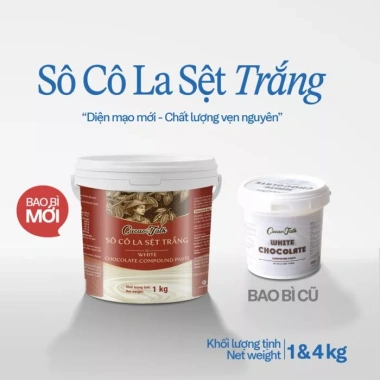 Sô Cô La Sệt Trắng Cacao Talk 1kg - Cacao nguyên chất, vị ngọt tự nhiên, giảm còn 130.900₫ 3