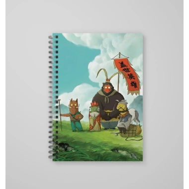 Sổ Lò Xo A5 160 Trang Kẻ Ngang Bìa Kính Mica Tiểu Yêu Quái Núi Lãng Lãng Giá Ưu Đãi