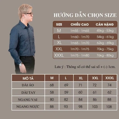 Sơ mi nam dài tay HD Luxury kẻ sọc lụa thoáng mát, ôm vừa, 4 màu – 116.263 VND 6