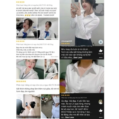 Sơ mi trắng tay dài LINH CHI vải lụa nhung cao cấp, không nhăn, mềm mịn, form đẹp tôn dáng sang trọng giá 185.000₫