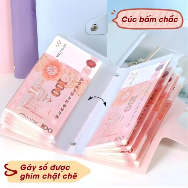 Sổ tiết kiệm tiền mặt, túi đựng tiền, chống thấm nước, chống bụi, bảo quản tiền giấy - Giá 32.500 VND (giá gốc 40.950 VND) 7