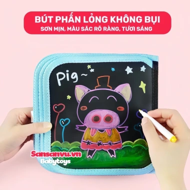 Sổ Vẽ Tự Xoá Graffiti Phát Sáng Cho Bé – Mẫu Mới Kèm Bút và Bông Lau Chỉ 19.900₫ 3 Sổ Vẽ Tự Xoá Graffiti Phát Sáng Cho Bé – Mẫu Mới Kèm Bút và Bông Lau Chỉ 19.900₫ 3