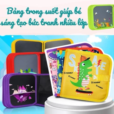 Sổ Vẽ Tự Xoá Graffiti Phát Sáng Cho Bé – Mẫu Mới Kèm Bút và Bông Lau Chỉ 19.900₫