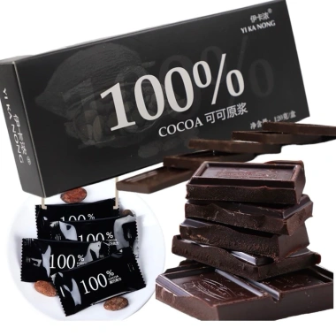 Socola đắng nguyên chất 100% không đường ăn kiêng giảm cân, hộp 24 gói, chỉ 55.000₫ 2