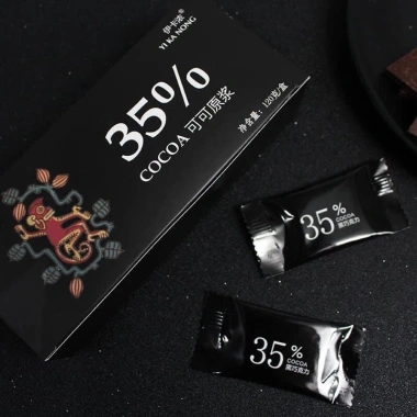 Socola Đen 100% Nguyên Chất Không Đường YIKANONG Kẹo Ca Cao Ăn Kiêng 120g 23.899 VND 5