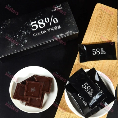 Socola Đen 100% Nguyên Chất Không Đường YIKANONG Kẹo Ca Cao Ăn Kiêng 120g 23.899 VND 6