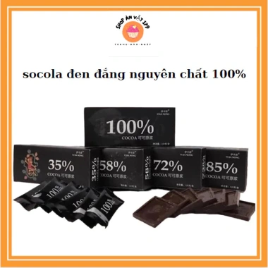 Socola Đen Đắng Nguyên Chất 100% Không Đường YIKANONG Kẹo Ca Cao Ăn Kiêng 120g Giá 18.000