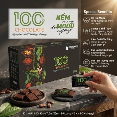 Socola Đen Nguyên Chất 24 Cái - Ít Đường, Đắng Đậm, Mood Choco 19.000₫