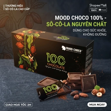 Socola Đen Nguyên Chất 24 Cái - Ít Đường, Đắng Đậm, Mood Choco 19.000₫