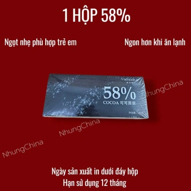 Socola Đen Nguyên Chất Không Đường Siu Ngon Hộp 24 Thanh Quà Tết 2.026 39.999đ 5