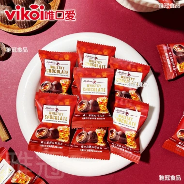 Socola đen nhân rượu Whiskey 8x9x Hương vị tuổi thơ, quà tặng năm mới chỉ 193.900₫ 3