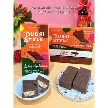 Socola Dubai Kataifi Matcha 40g – Vị Hạt Phỉ, Hạt Dẻ, Giòn Tan, Giảm giá 50k