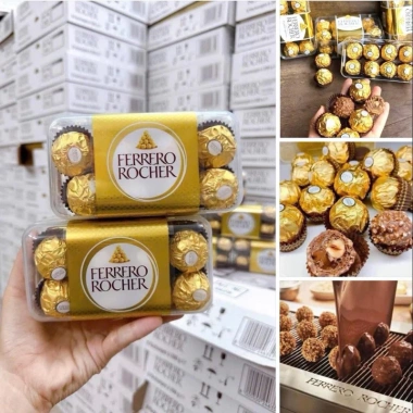 Socola Ferrero Rocher 200g 16 viên - Hàng Đức, Giá ưu đãi 225.000, Sô cô la hảo hạng ngậy