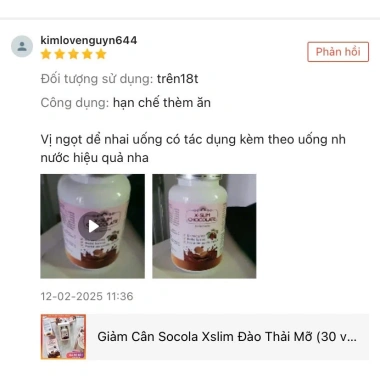 Socola Giảm Cân XSlim 30 viên - Thải mỡ, giảm thèm ăn, hỗ trợ giảm cân nhanh, giá ưu đãi 450.000đ