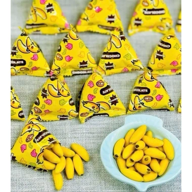 Socola giòn hình trái chuối 1kg Loại Thượng Hạng Giá chỉ 95.000₫ giảm mạnh 2