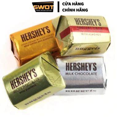 Socola Hershey's Nuggets Mỹ 1.47kg 145 viên vị thơm ngon, vừa đắng vừa ngọt - Giá 356.000 VND 4 Socola Hershey's Nuggets Mỹ 1.47kg 145 viên vị thơm ngon, vừa đắng vừa ngọt - Giá 356.000 VND 4