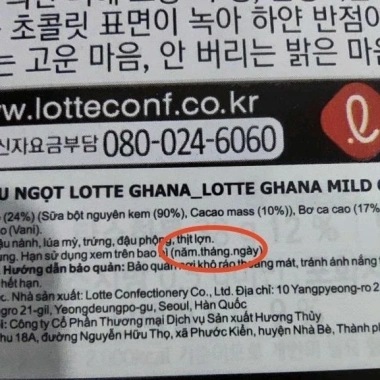 Socola Lotte Ghana Hàn Quốc 70g - Thanh vị đậm đà, giảm còn 45.000đ, chất lượng cao 6