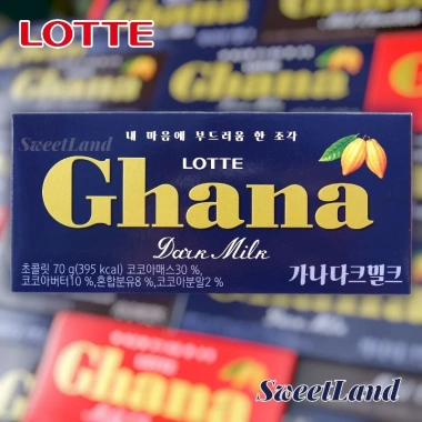 Socola Lotte Ghana Hàn Quốc 70g - Thanh vị đậm đà, giảm còn 45.000đ, chất lượng cao 8