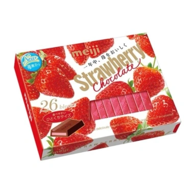 Socola Meiji Nhật Bản 26 thanh 4 vị Trà xanh, Socola, Dâu, Mix - Giá chỉ 129.000₫