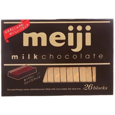 Socola Meiji Nhật Bản 26 thanh 4 vị Trà xanh, Socola, Dâu, Mix - Giá chỉ 129.000₫