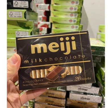 Socola Meiji Nhật Bản 26 thanh 4 vị Trà xanh, Socola, Dâu, Mix - Giá chỉ 129.000₫